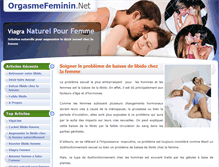 Tablet Screenshot of orgasmefeminin.net